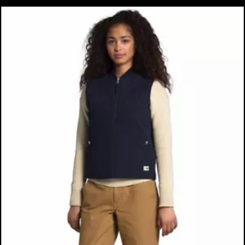 The North Face Women's cuchillo reversible Dark Blue Vest NEW